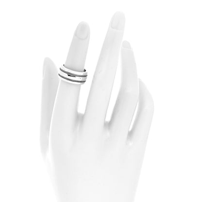 Tiffany Sterling Silver Atlas Groove Band Ring 49 5 2 of 4