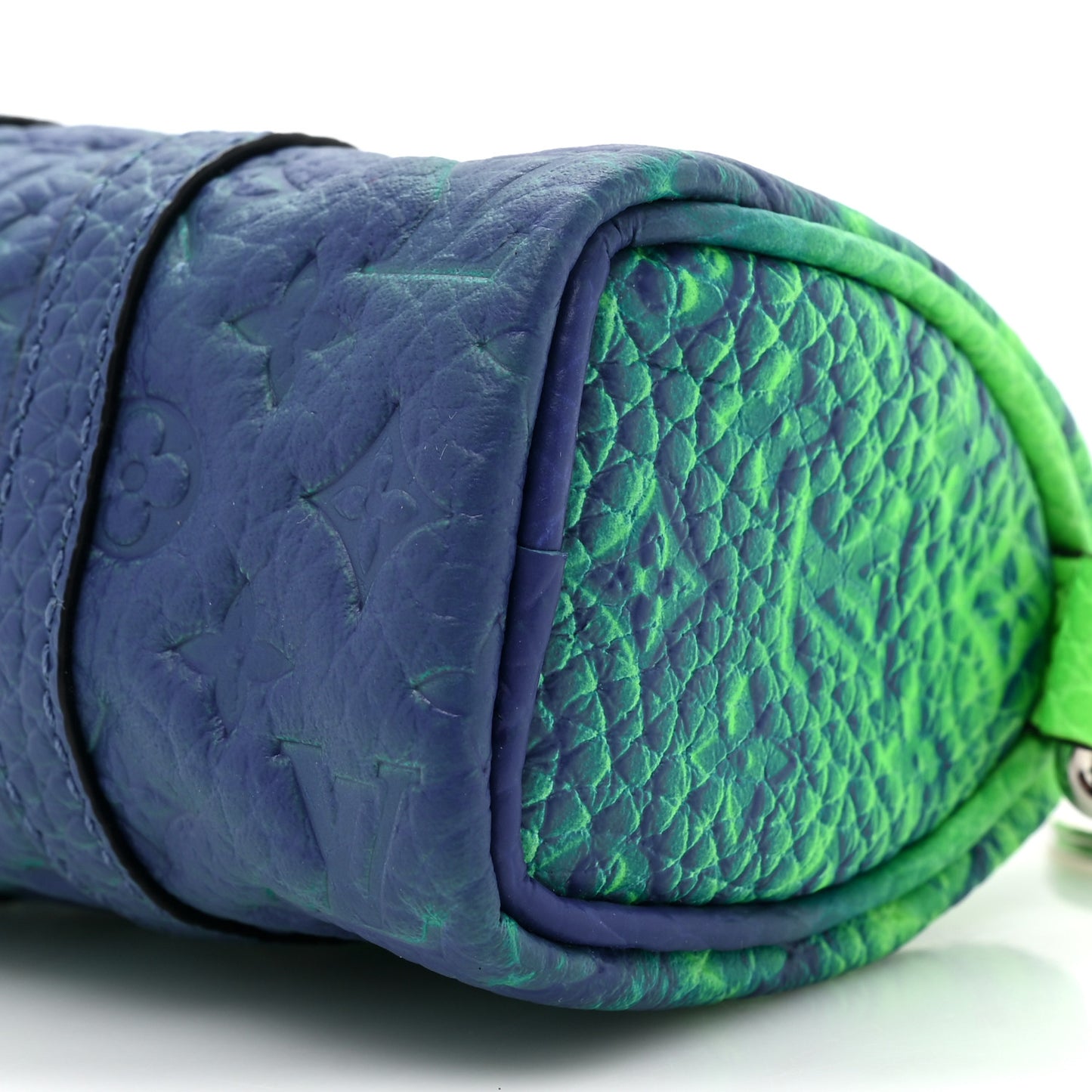Taurillon Illusion Mini Keepall Earphones Pouch Bleu Vert