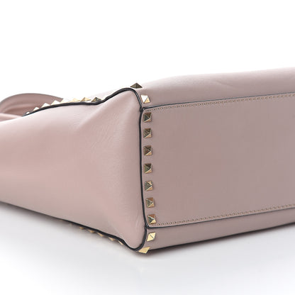 Valentino Garavani Vitello Rockstud Double Handle Tote Poudre 7 of 8