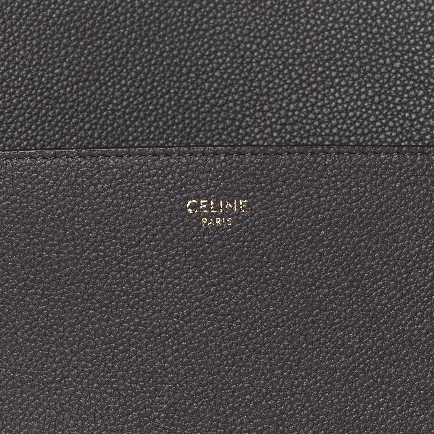 Celine Soft Grained Calfskin Sangle Bucket Bag Grey 11 of 12