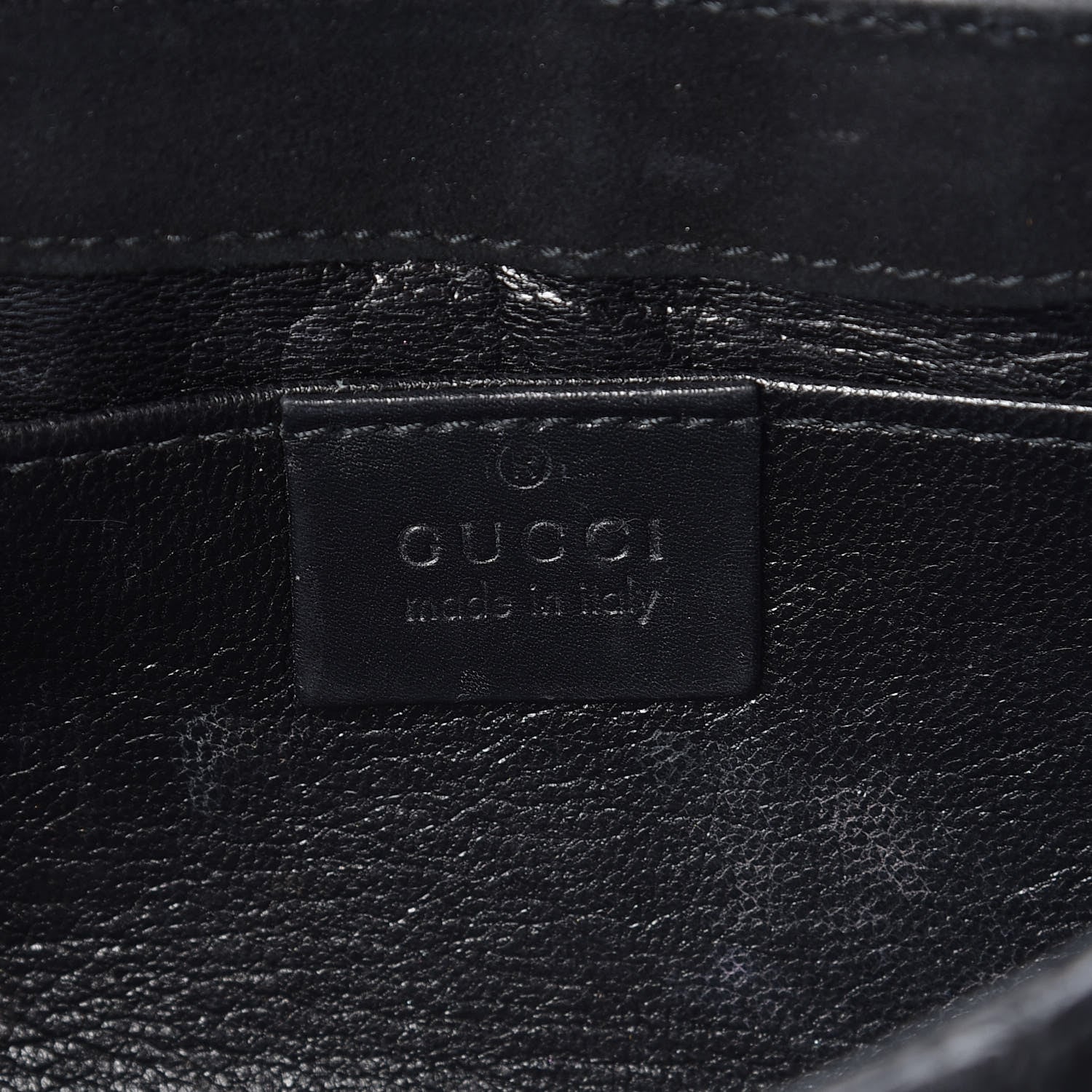 Gucci Suede Studded Horsebit Clutch Bag Black 6 of 24