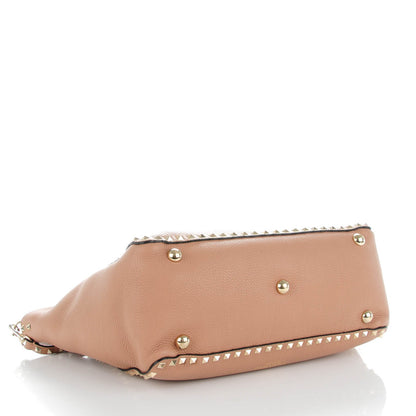 Valentino Garavani Pebbled Calfskin Medium Rockstud Tote Skin Sorbet 4 of 7