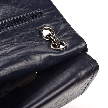 Chanel Aged Calfskin Quilted 2.55 Reissue 226 Flap Navy Blue 10 of 10