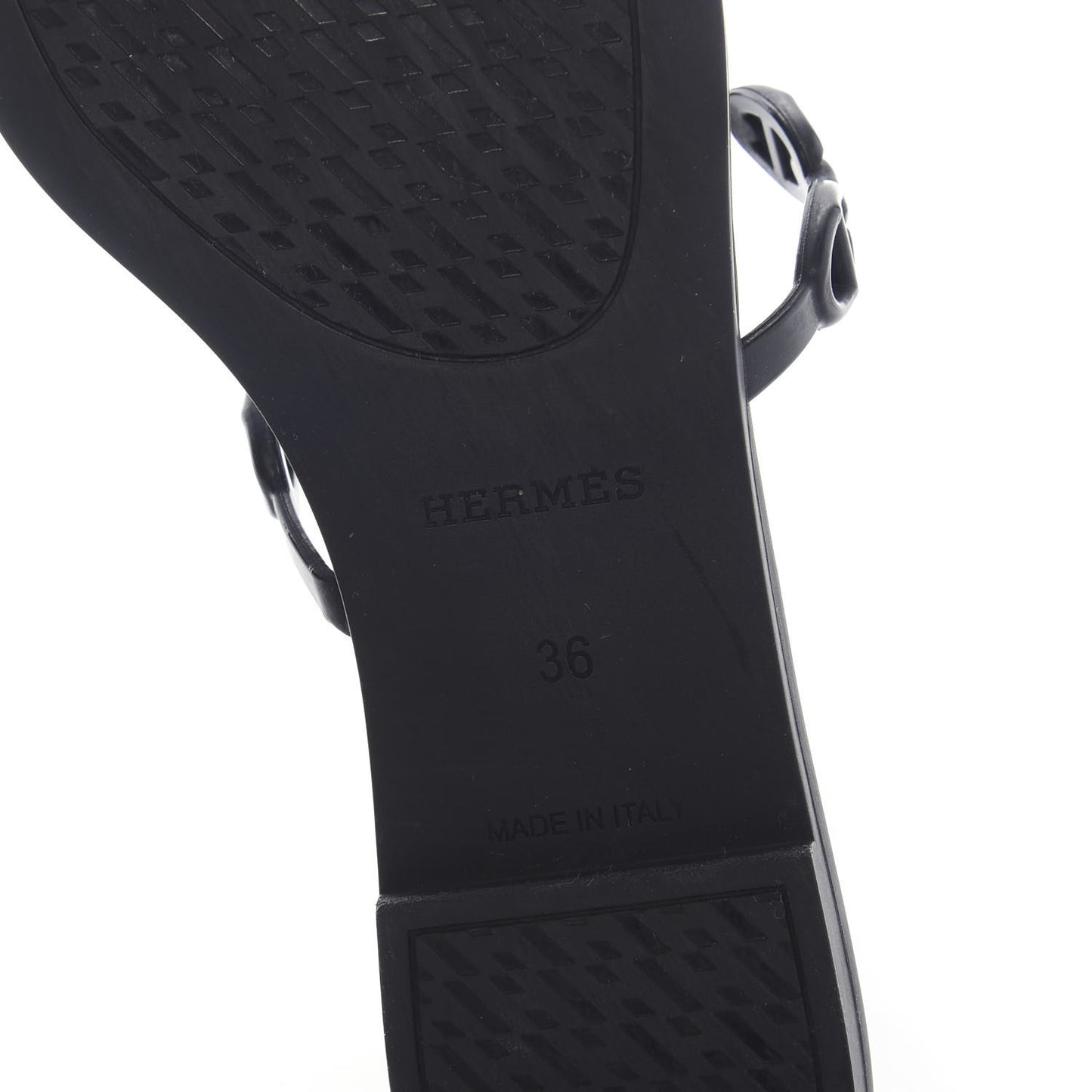 Rubber Chaine d'Ancre Rivage Sandals 36 Black