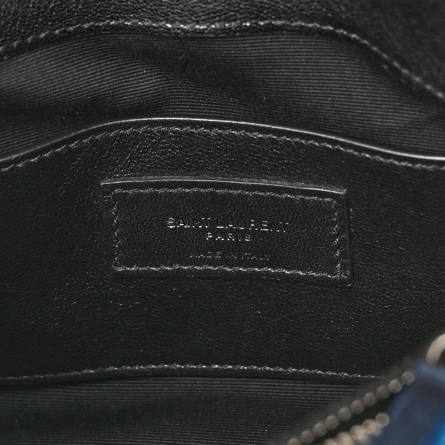 Sheepskin Matelasse Chevron Monogram Medium College Bag Black