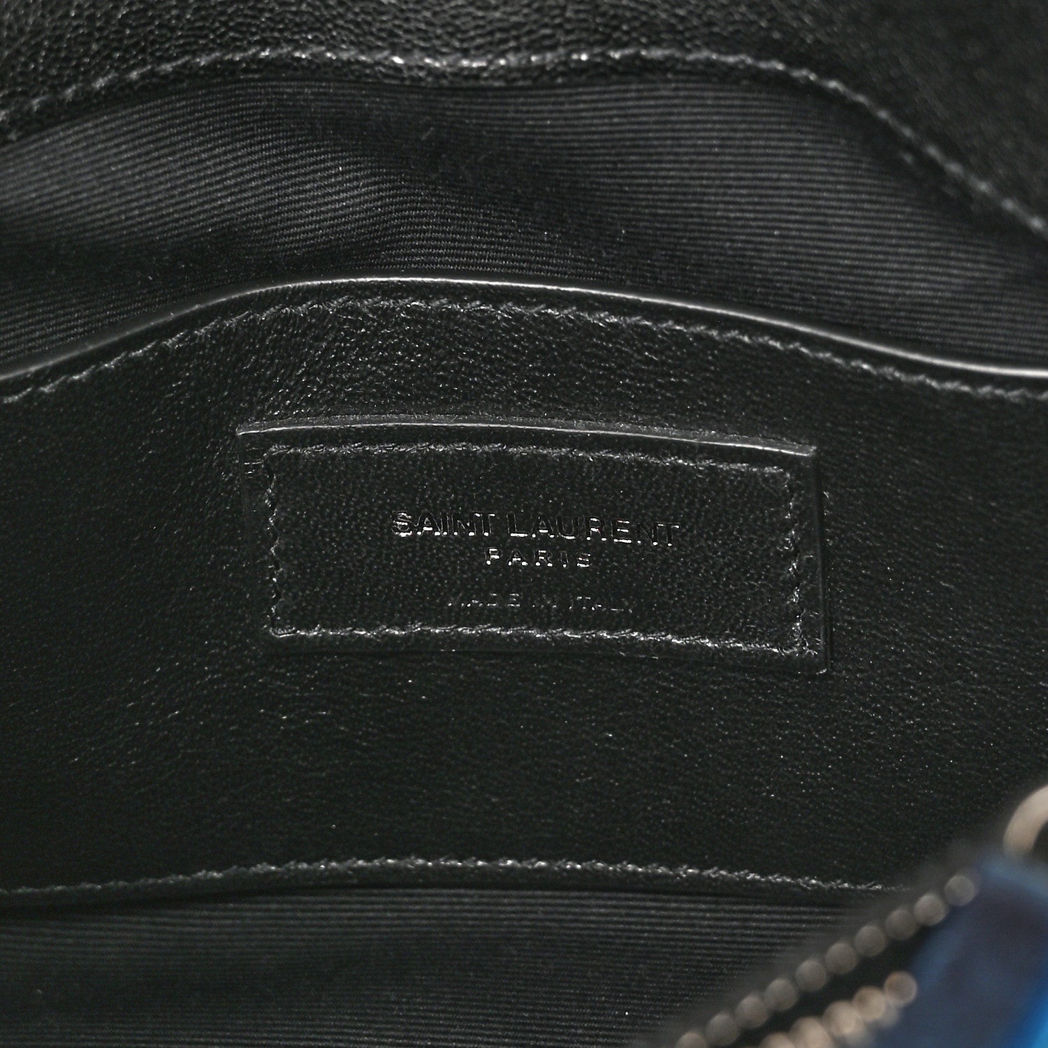Saint Laurent Sheepskin Matelasse Chevron Monogram Medium College Bag Black 7 of 12