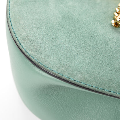 Chloe Suede Smooth Calfskin Mini Drew Shoulder Bag Happy Green 10 of 13
