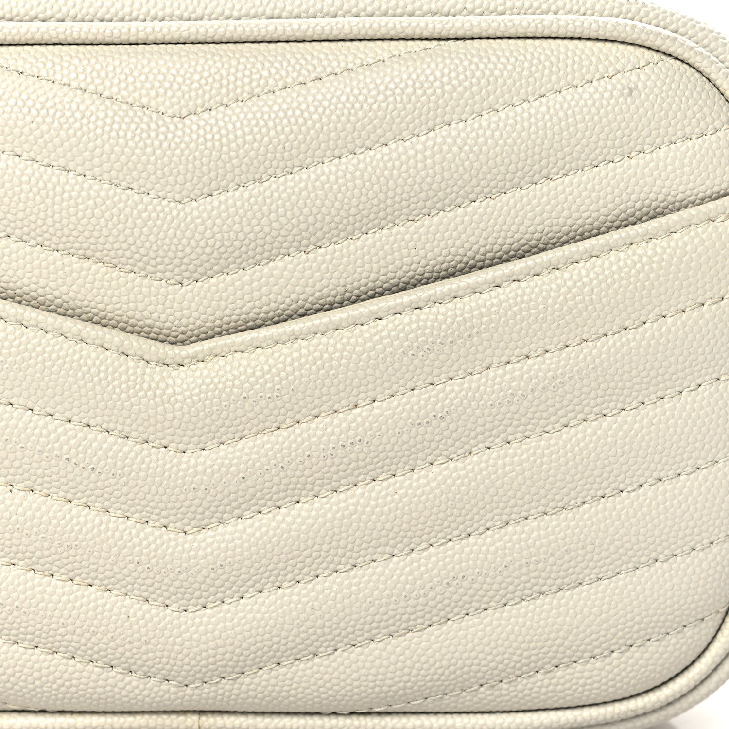 Saint Laurent Grain De Poudre Matelasse Monogram Mini Lou Camera Bag Crema Soft 11 of 12