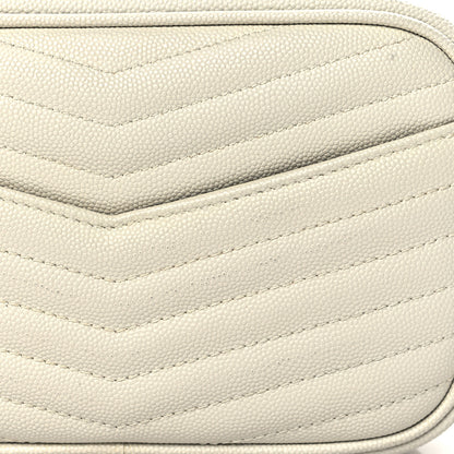 Saint Laurent Grain De Poudre Matelasse Monogram Mini Lou Camera Bag Crema Soft 11 of 12