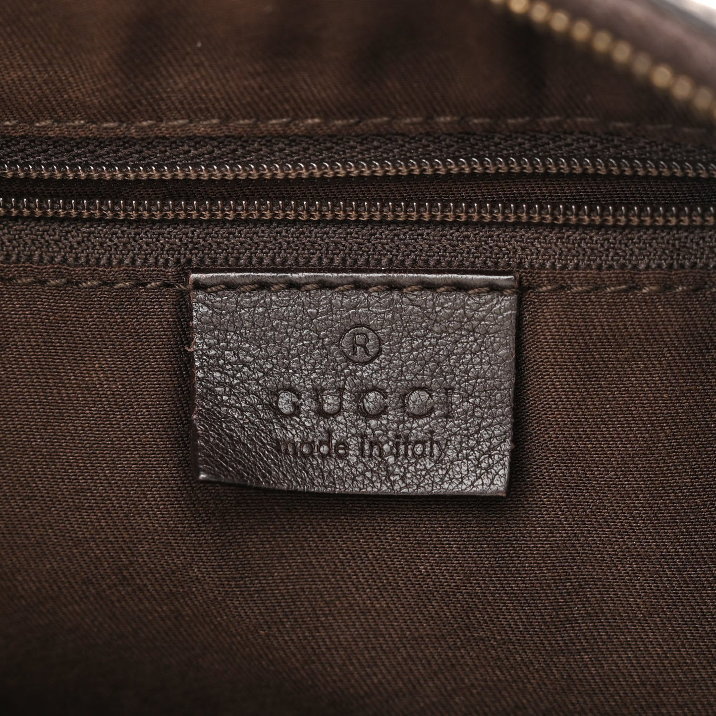 Monogram Large D Gold Hobo Dark Brown