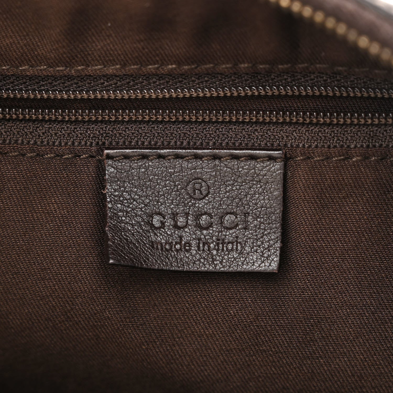 Gucci Monogram Large D Gold Hobo Dark Brown 6 of 12