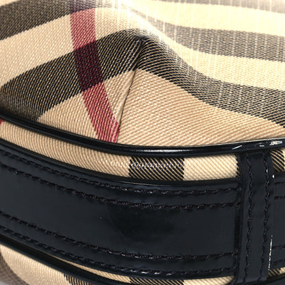 Burberry Nova Check Small Barton Hobo Black 9 of 14