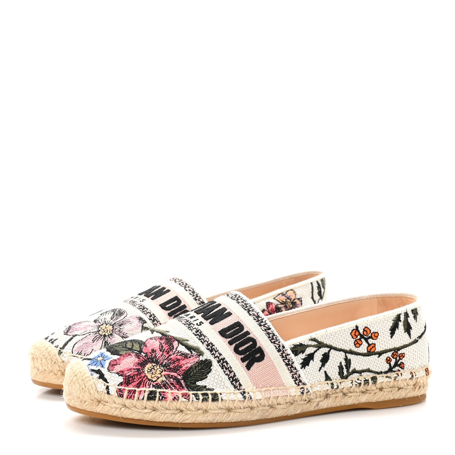 Embroidered Mille Fleurs Granville Espadrille 40 Multicolor