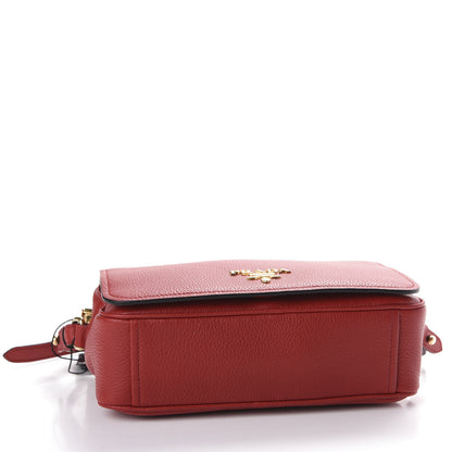 Prada Vitello Phenix Flap Crossbody Rosso 3 of 8