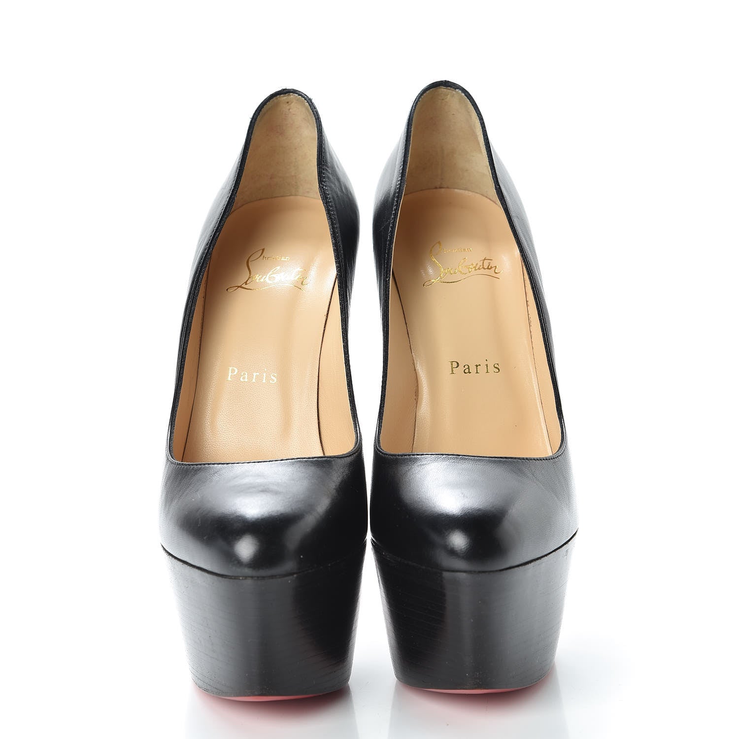 Christian Louboutin Shiny Calfskin Alta Vicky 160 Pumps 39 Black 2 of 7