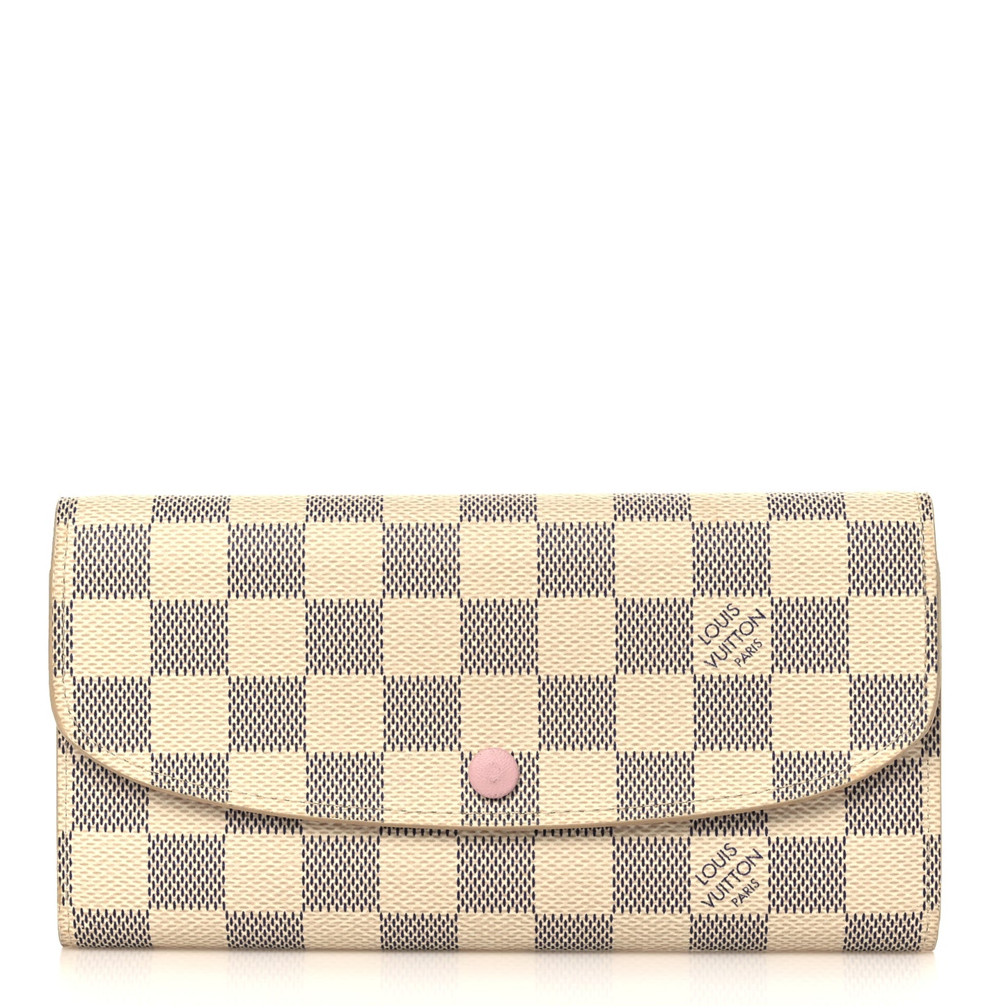 Damier Azur Emilie Wallet Rose Ballerine