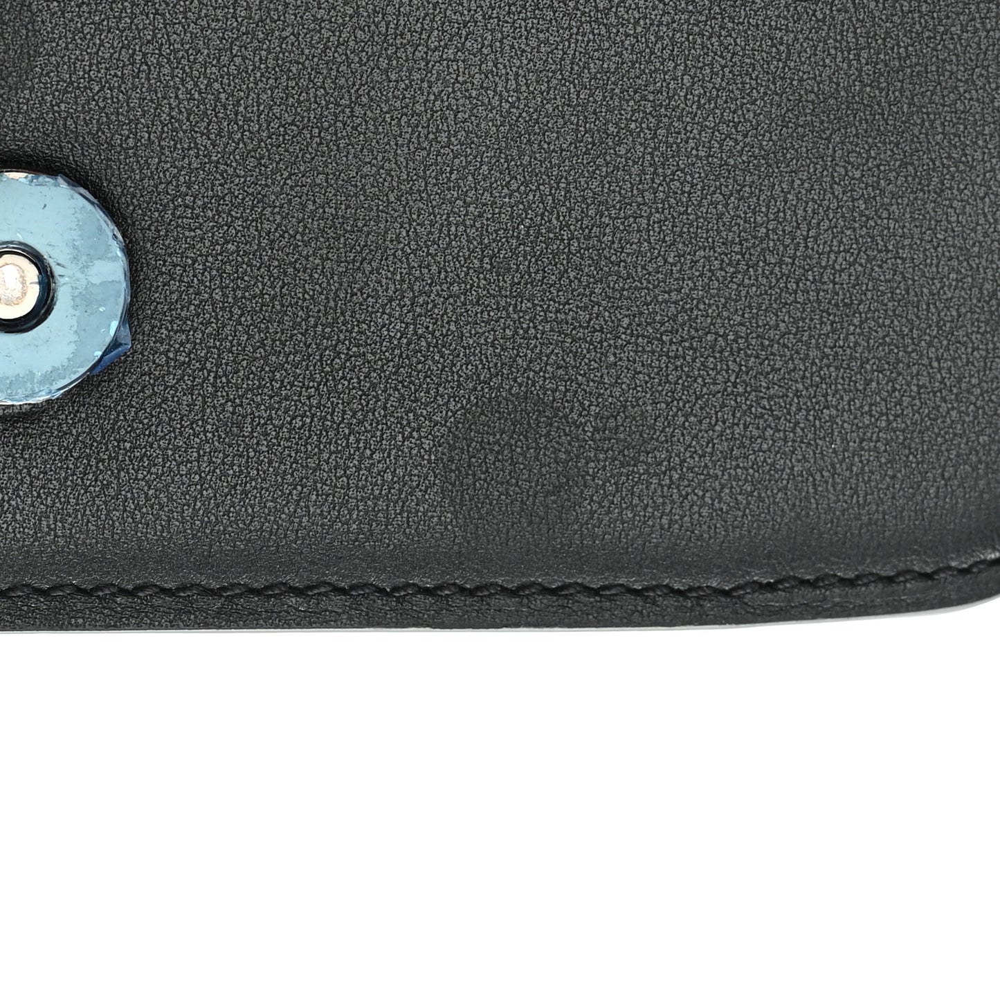 Calfskin Monochrome Vlogo Mini Loco Crossbody Bag Black