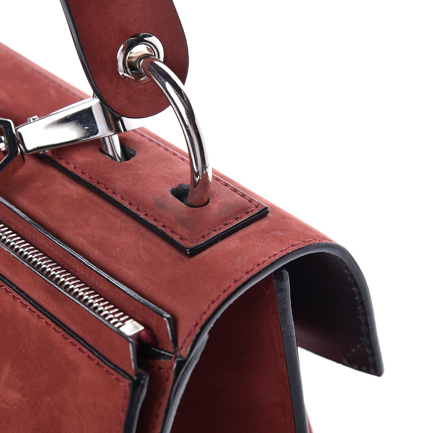 Proenza Schouler Nubuck Medium Hava Top Handle Bag Midnight Plum 11 of 14