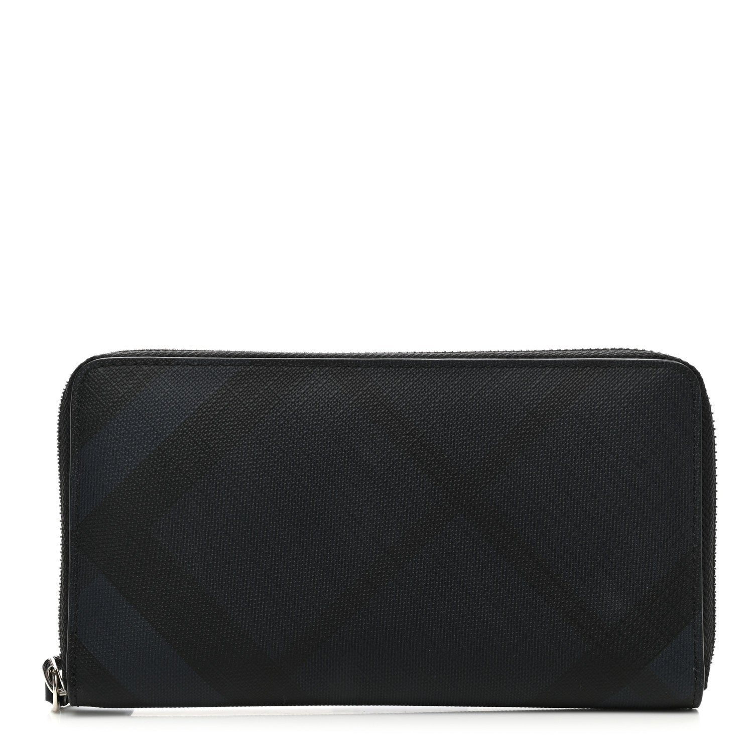 Burberry London Check Large Zip Around Wallet Charcoal 1 of 10