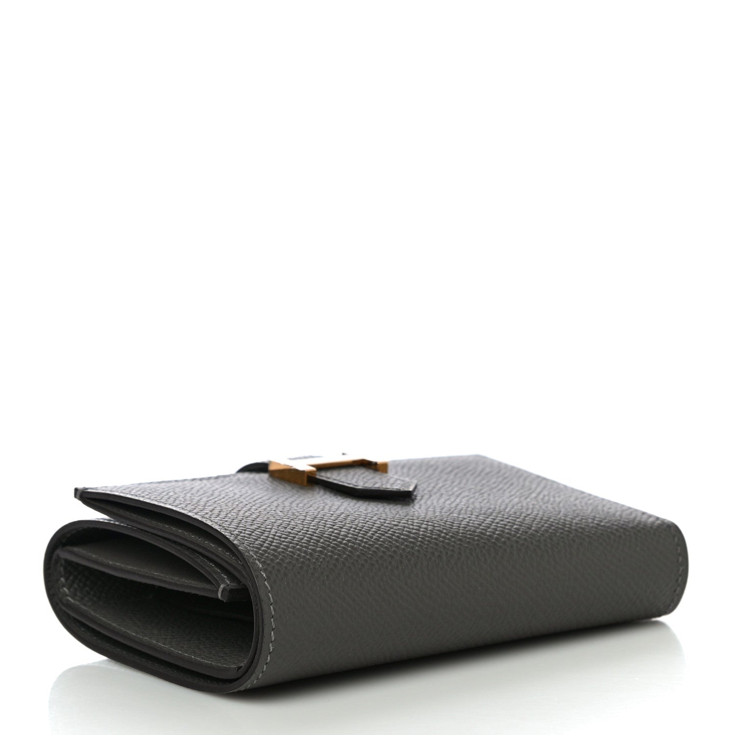 Hermes Epsom Tri-Fold Compact Bearn Wallet Gris Meyer 4 of 10