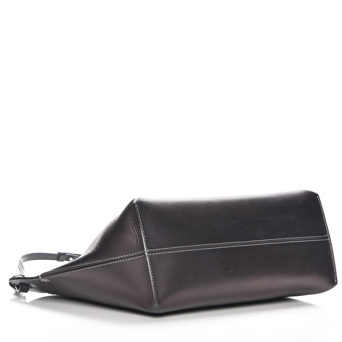 Natural Calfskin Studded Medium Sailor Bag Navy Blue