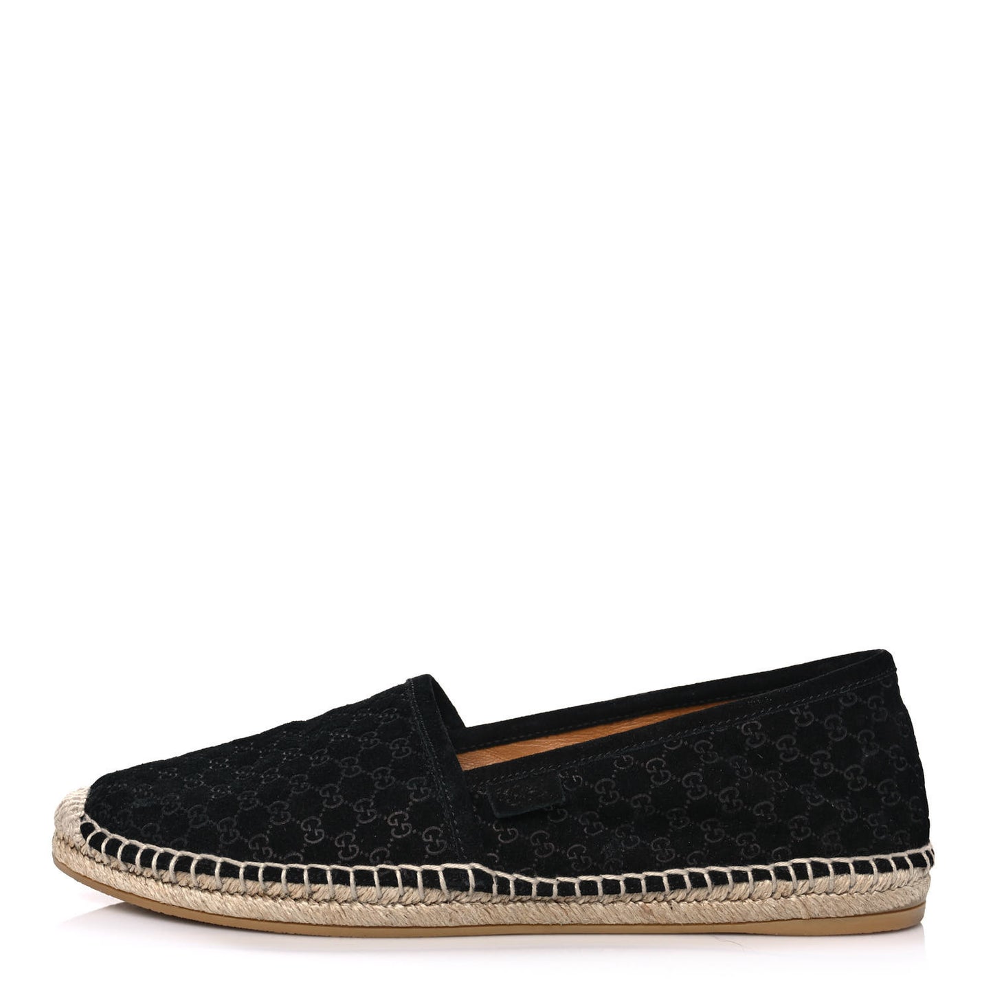 Suede Microguccissima Espadrilles 39.5 Black