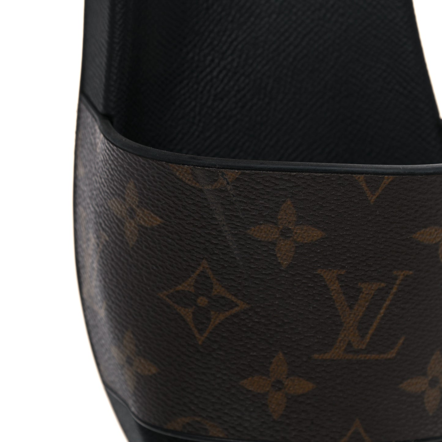 Rubber Monogram Mens Waterfront Mules 8.5 Macassar