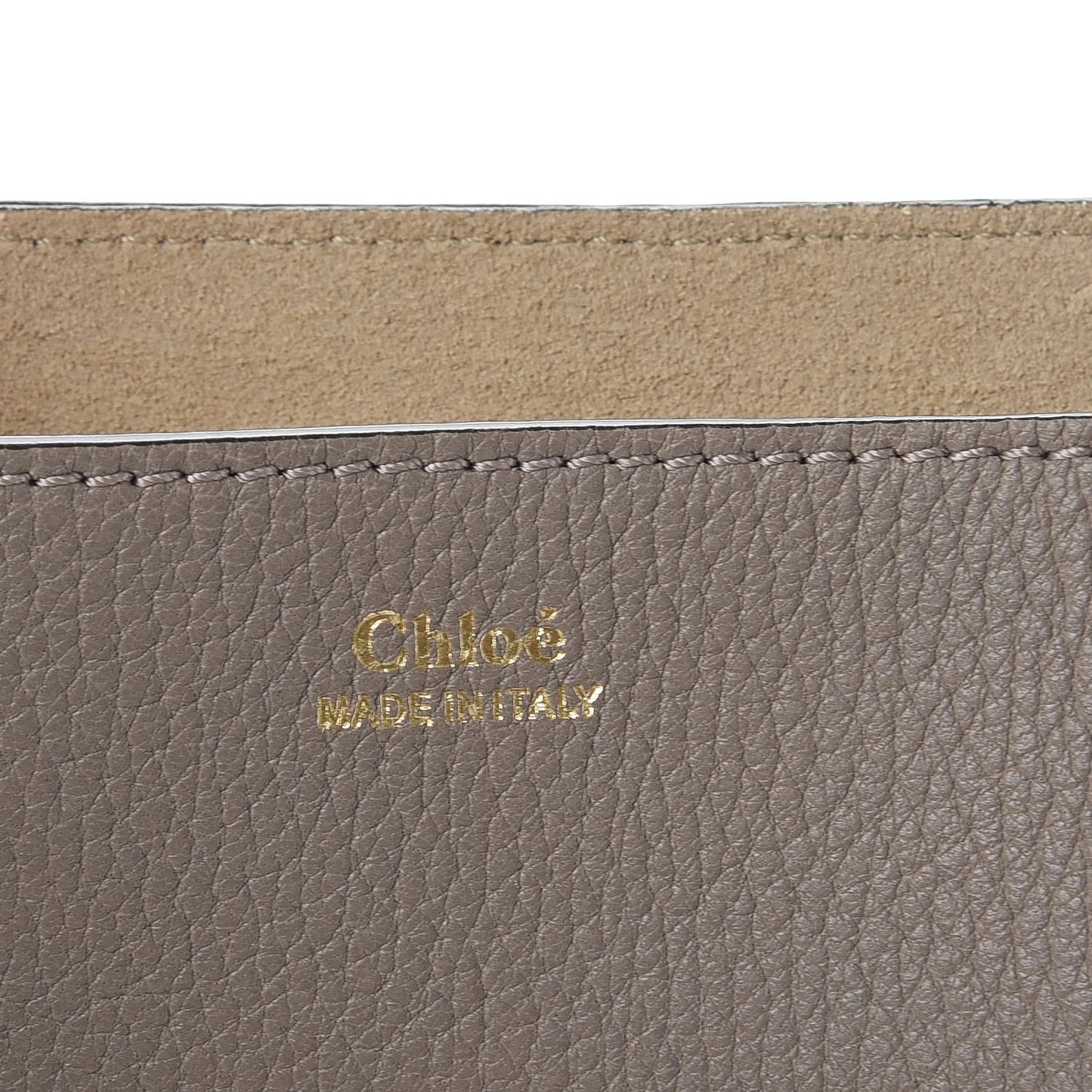 Grained Lambskin Drew Shoulder Bag Motty Grey