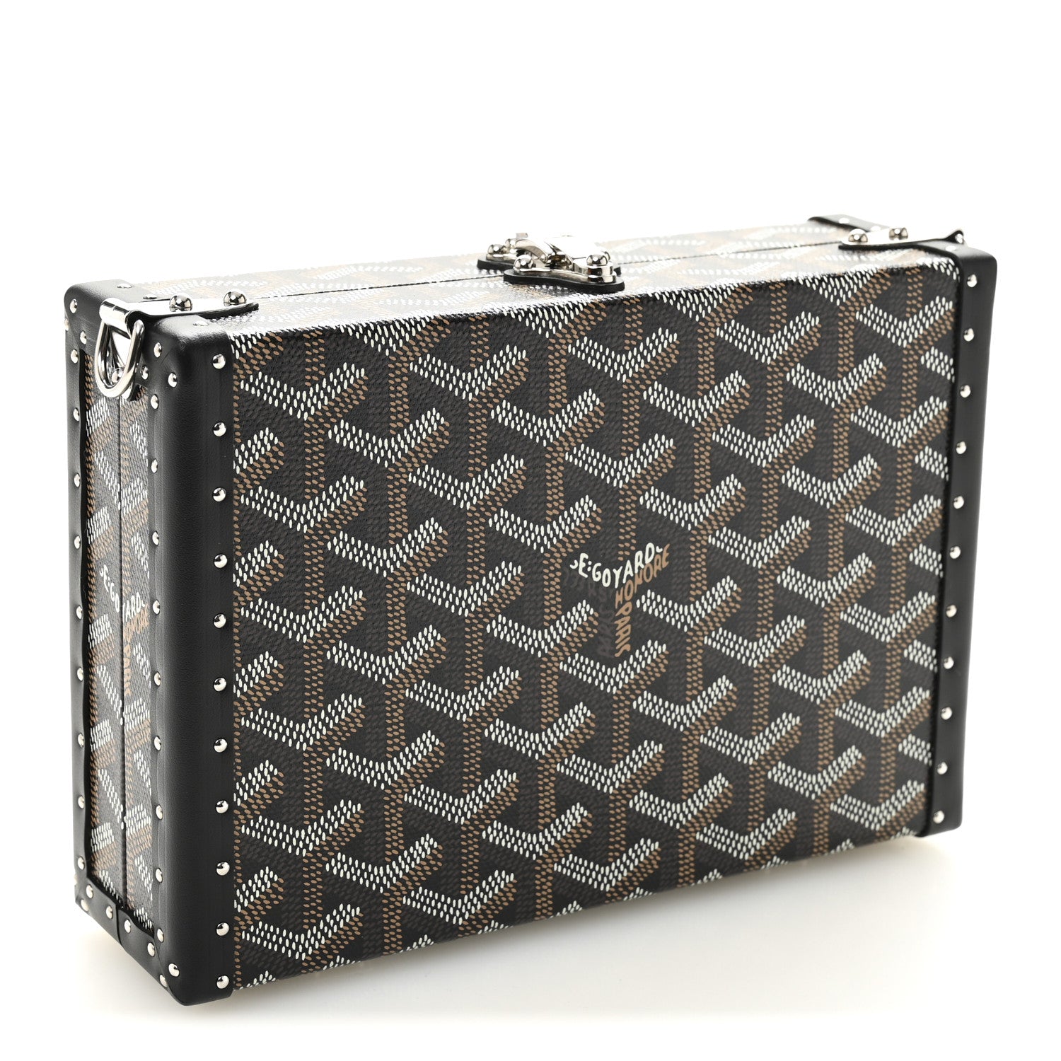 Goyard Goyardine Minaudiere Trunk Bag Black 3 of 10