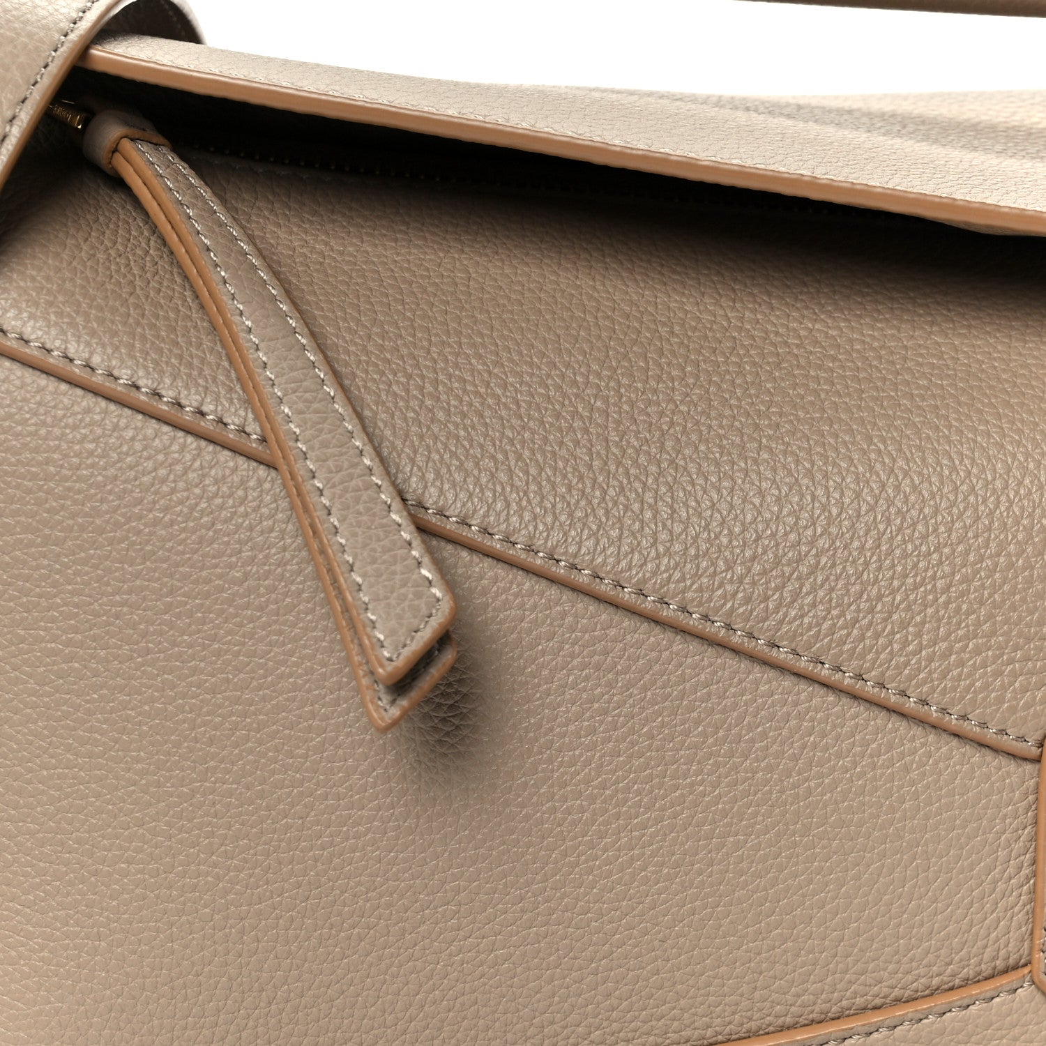 Loewe Grained Calfskin Small Puzzle Edge Bag Sand 9 of 12