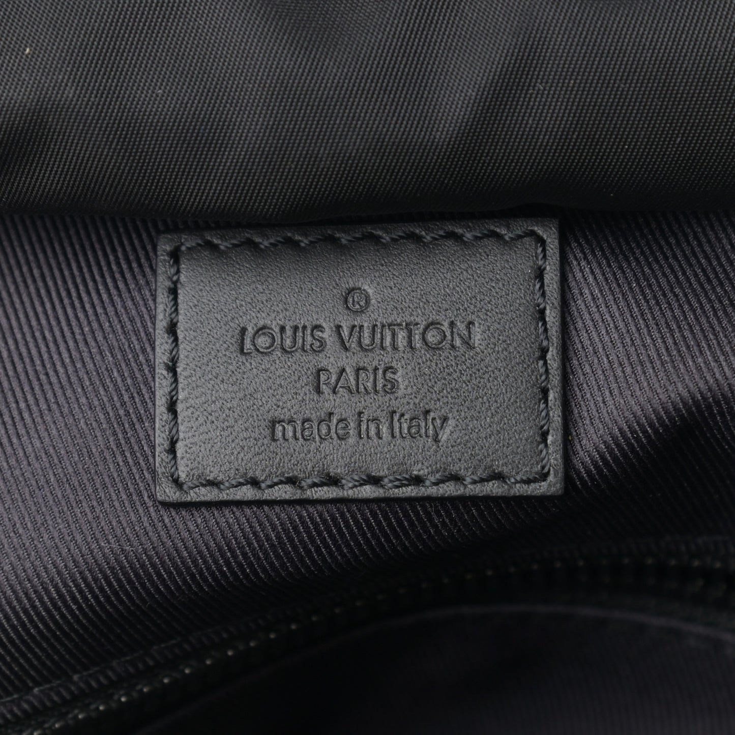 Calfskin Monogram Shadow Discovery Backpack Black