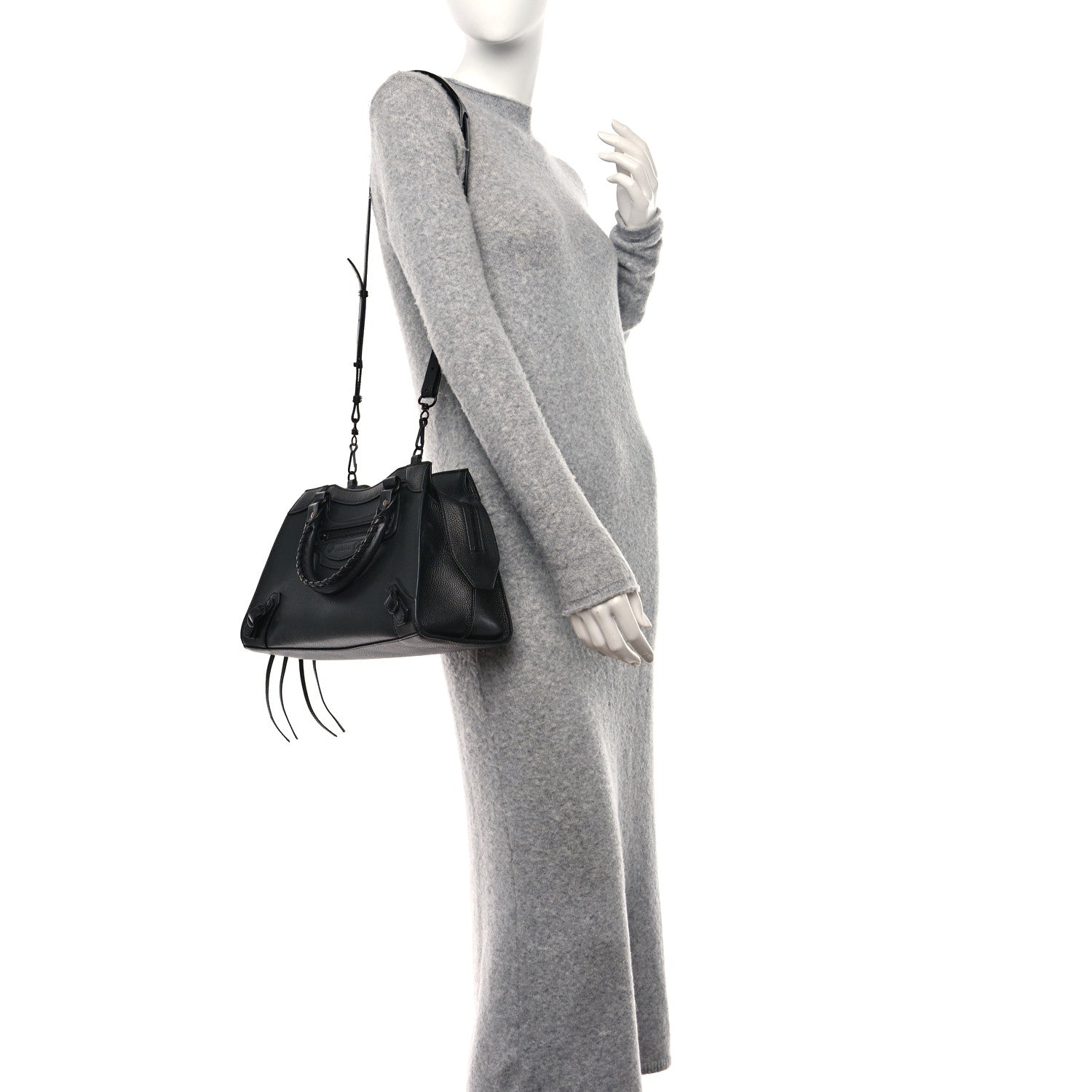 Balenciaga Grained Calfskin Neo Classic Black Hardware S City Black 2 of 16