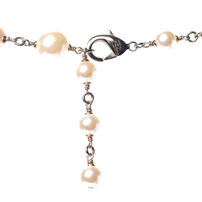 Chanel Graduated Pearl CC Long Necklace Gold 5 of 6