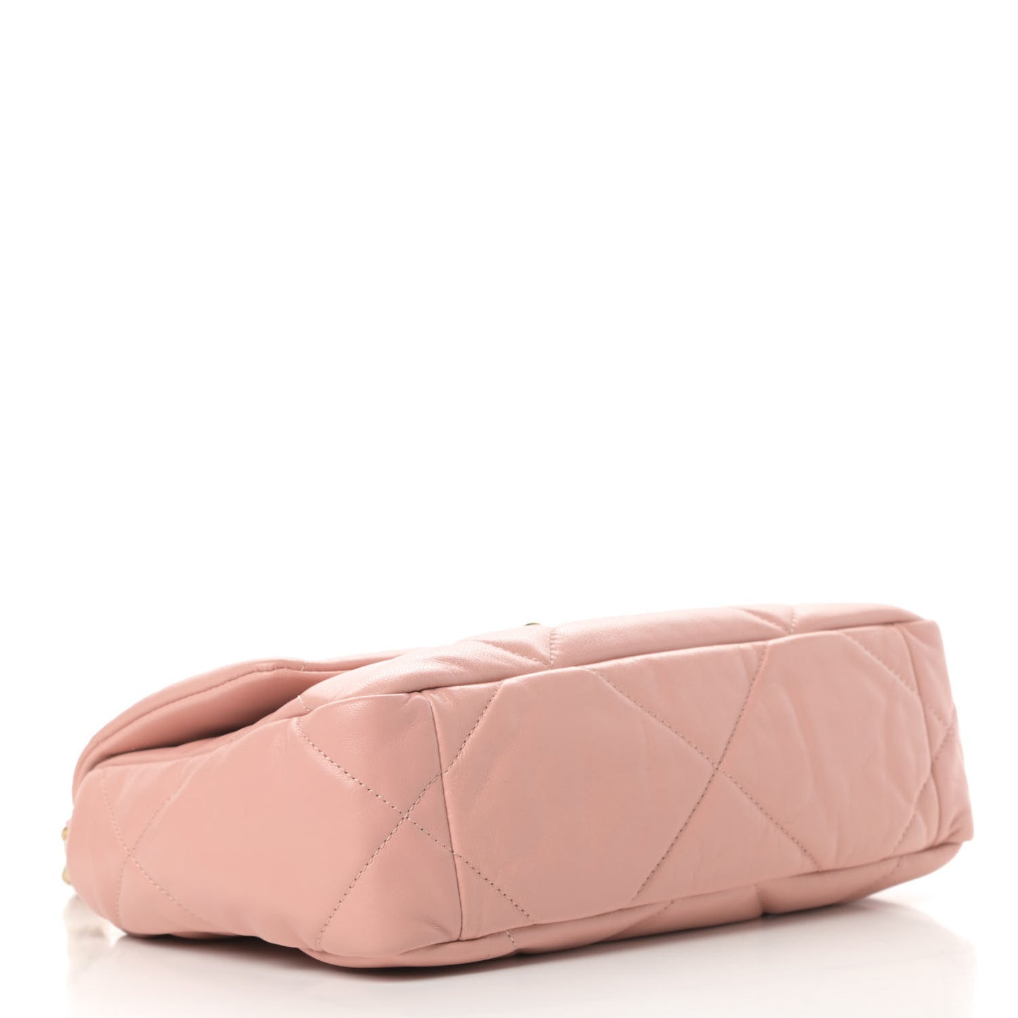 Goatskin Quilted Medium Chanel 19 Flap Light Pink