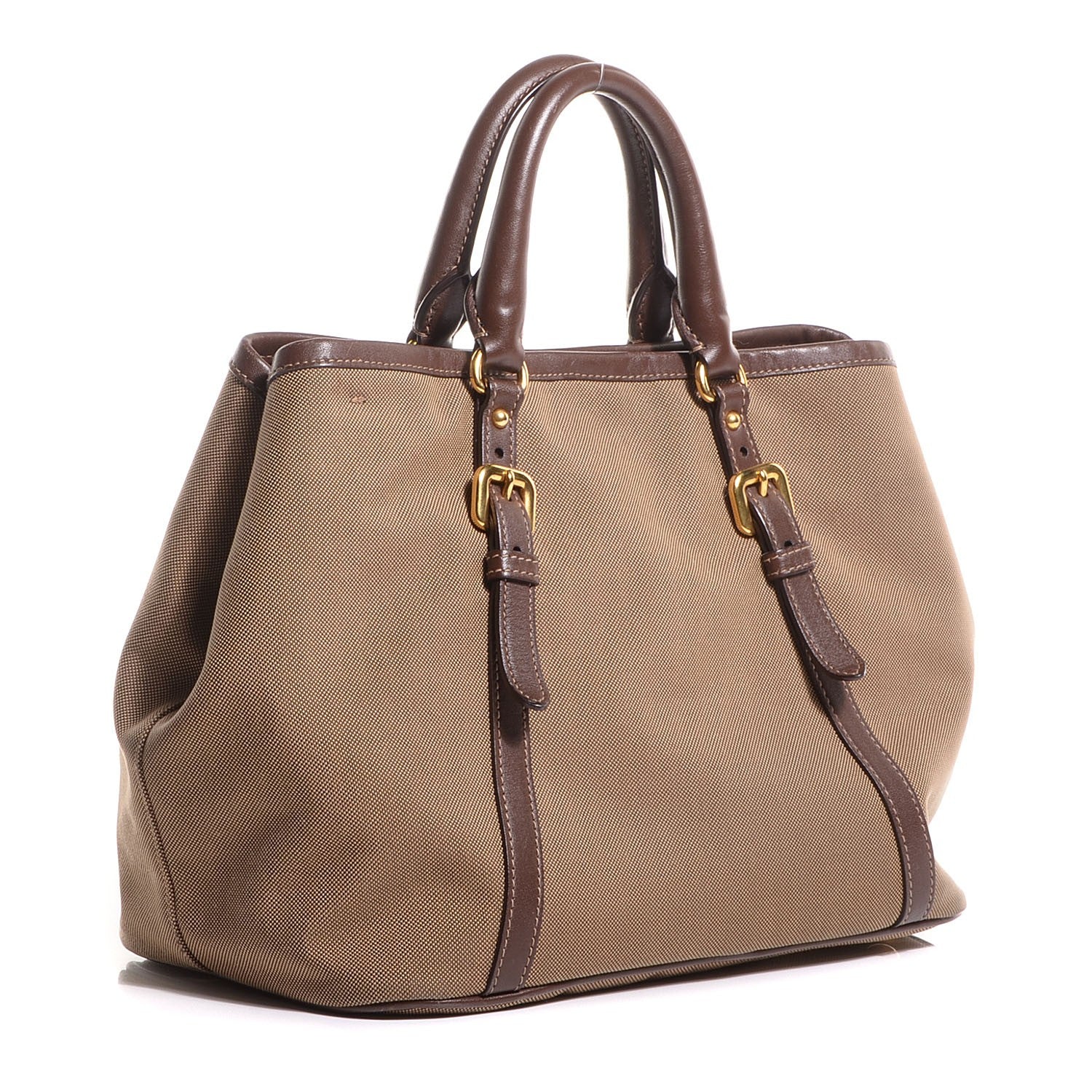 Prada Jacquard Logo Tote Corda Bruciato 3 of 9