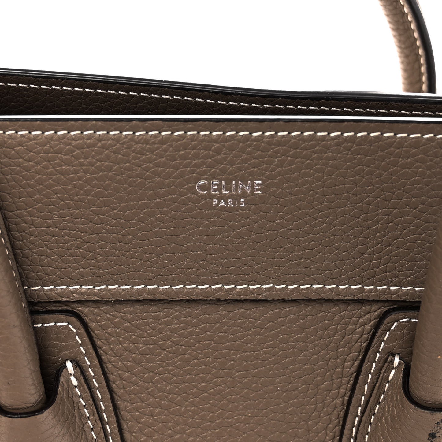 Drummed Calfskin Micro Luggage Souris