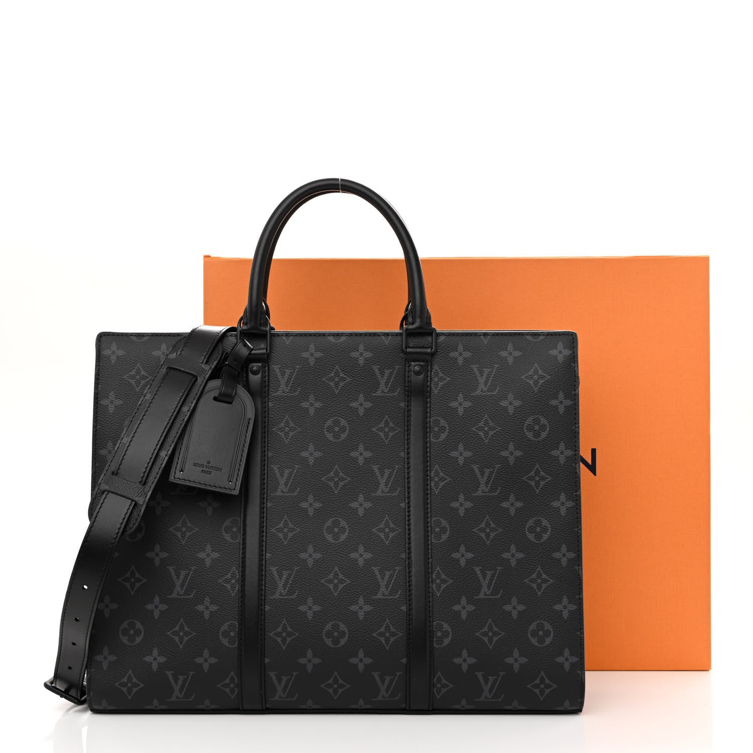Louis Vuitton Monogram Eclipse Sac Plat Horizontal Zipper 10 of 10