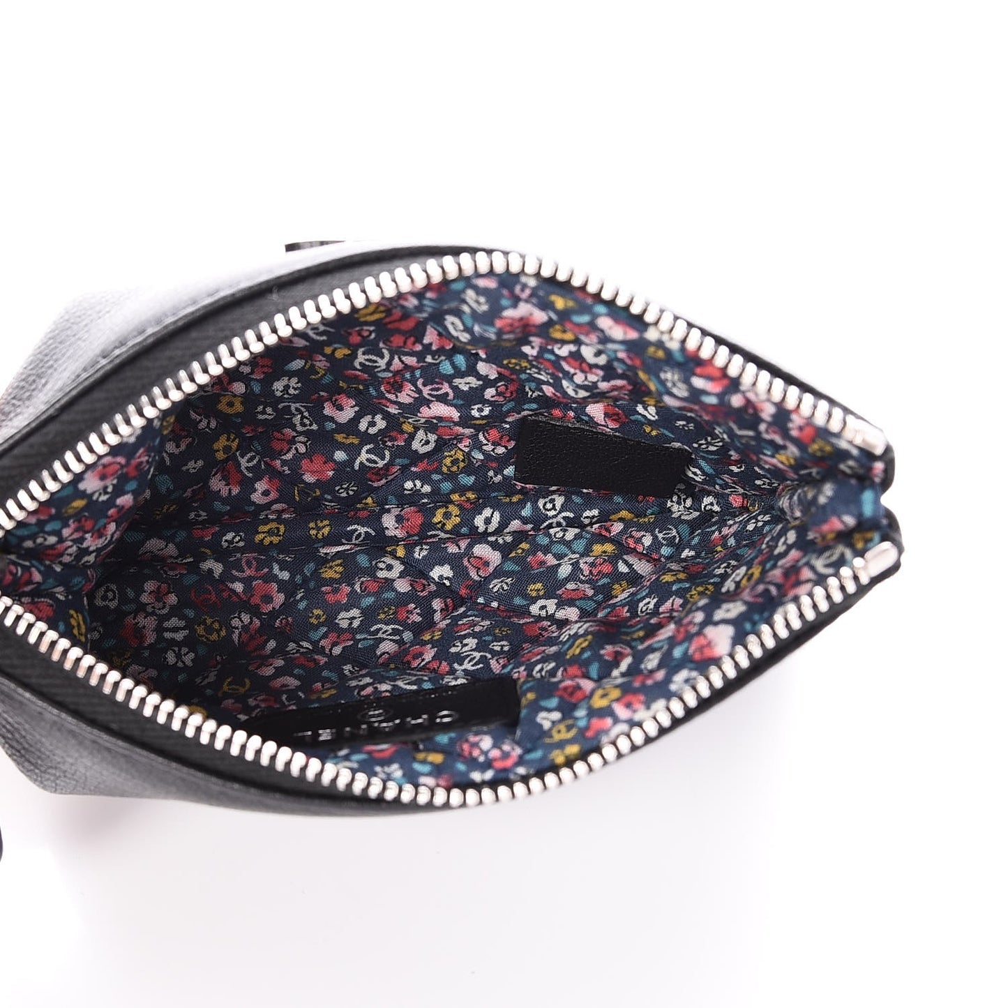 Goatskin Small Cosmetic Case Black