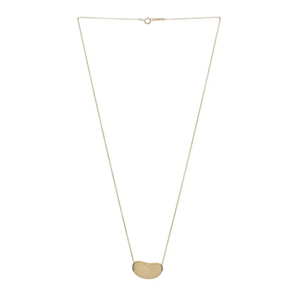 Tiffany 18K Yellow Gold 20mm Elsa Peretti Bean Pendant Necklace 3 of 4