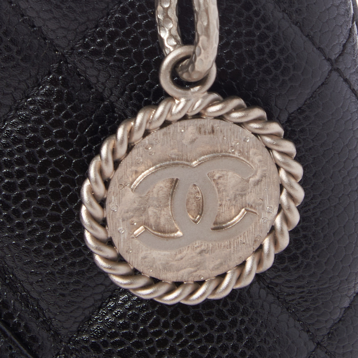 Chanel Caviar Quilted Medallion Tote Black 7 of 10