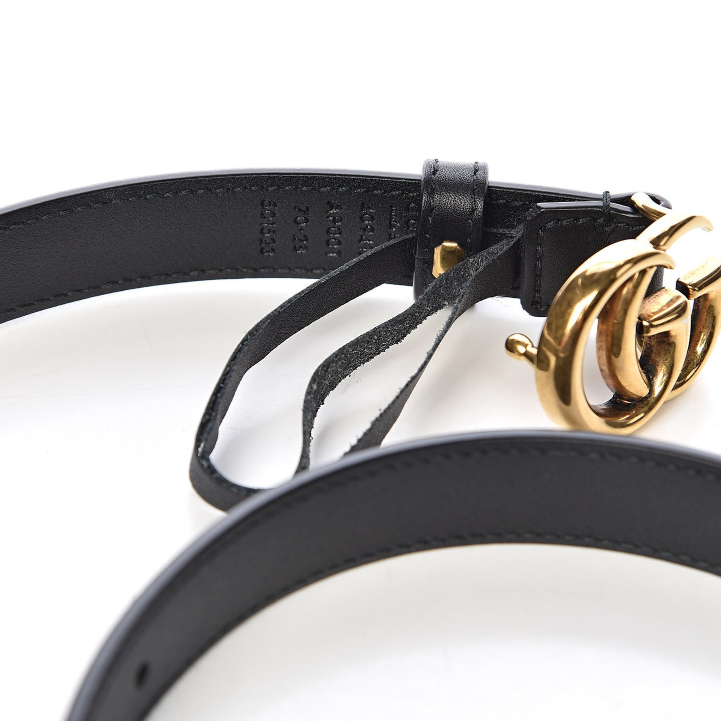 Calfskin Double G 20mm Belt 70 28 Black