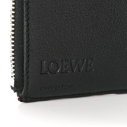 Loewe Grained Calfskin Small Vertical Wallet Wild Rose Raspberry 5 of 6