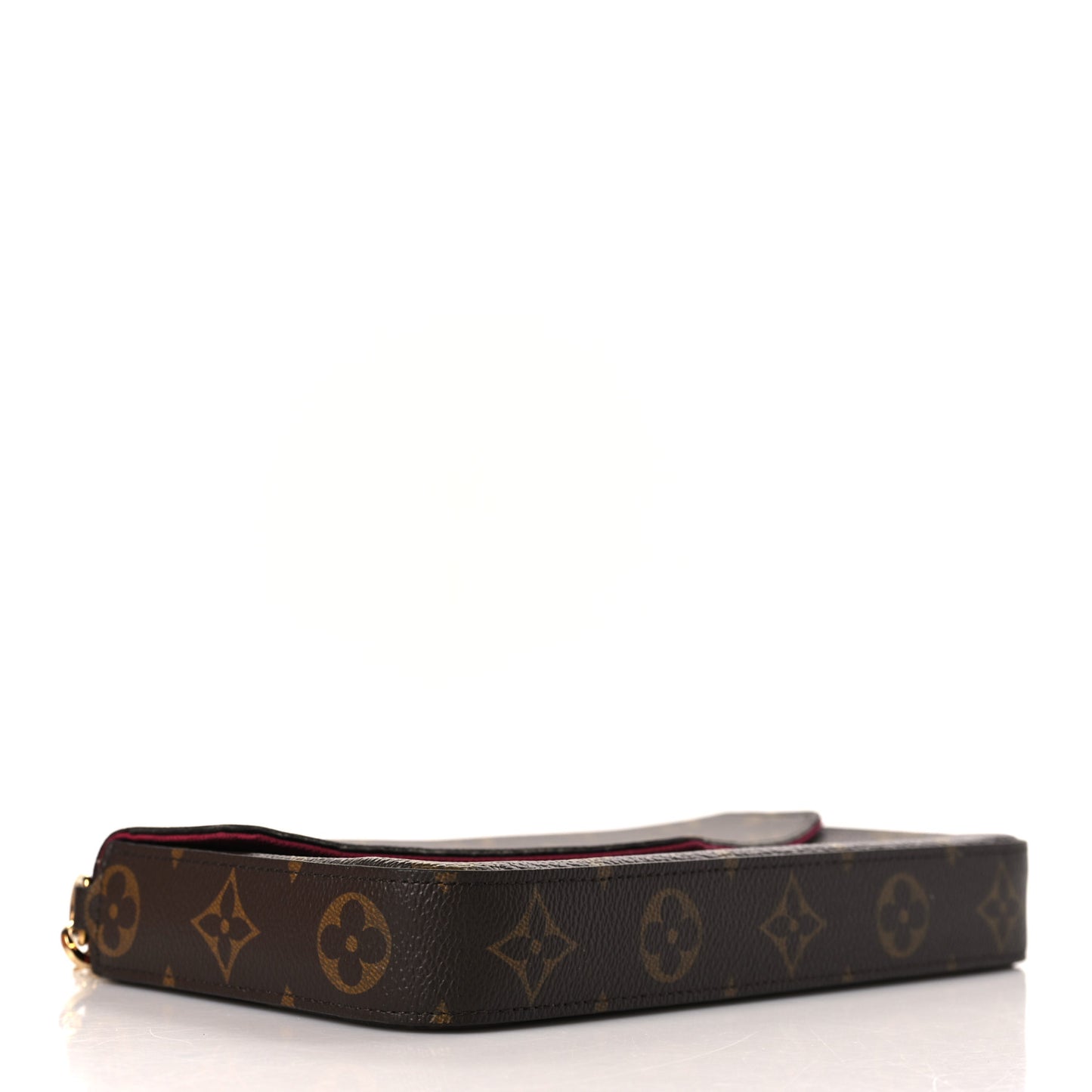 Monogram Pochette Felicie Chain Wallet Fuchsia