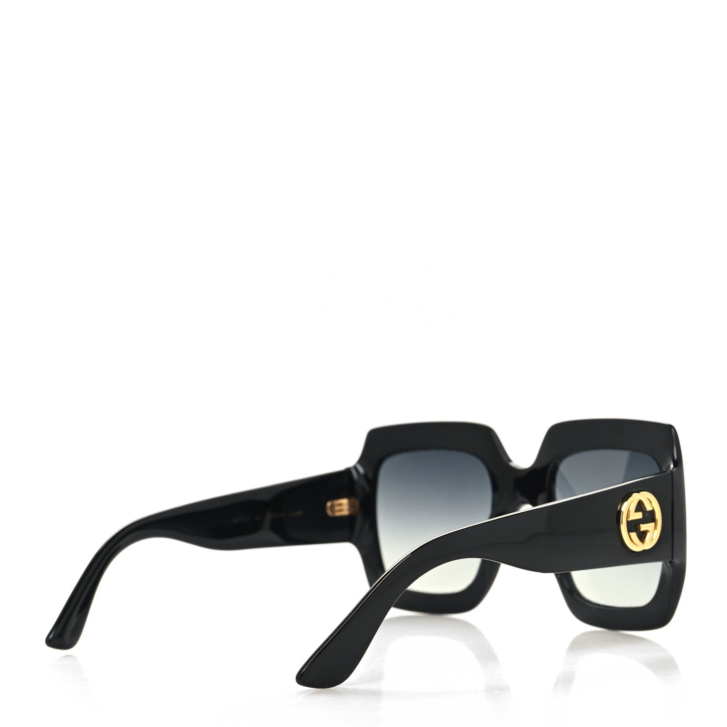 Gucci Acetate Square Frame Sunglasses GG0053S Black 4 of 9