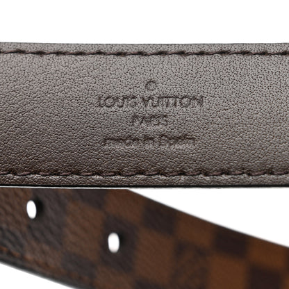 Louis Vuitton Mini Damier Ebene 25mm LV Initiales Belt 90 36 6 of 8