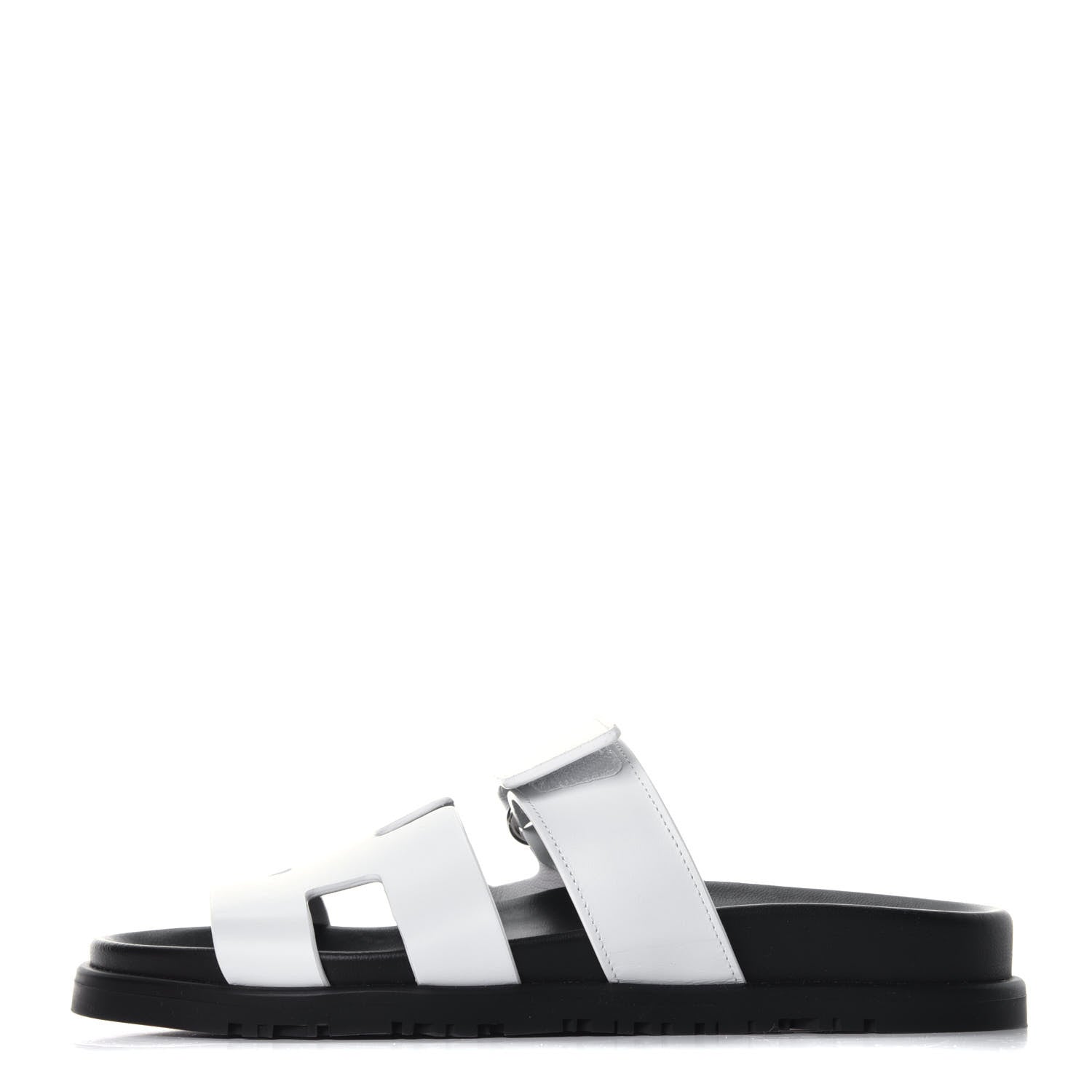 Hermes Calfskin Womens Chypre Sandals 36 White 1 of 8