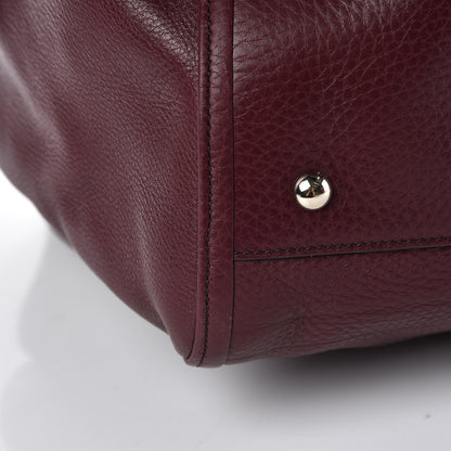 Gucci Pebbled Calfskin Large Soho Shoulder Bag Bordeaux 10 of 12