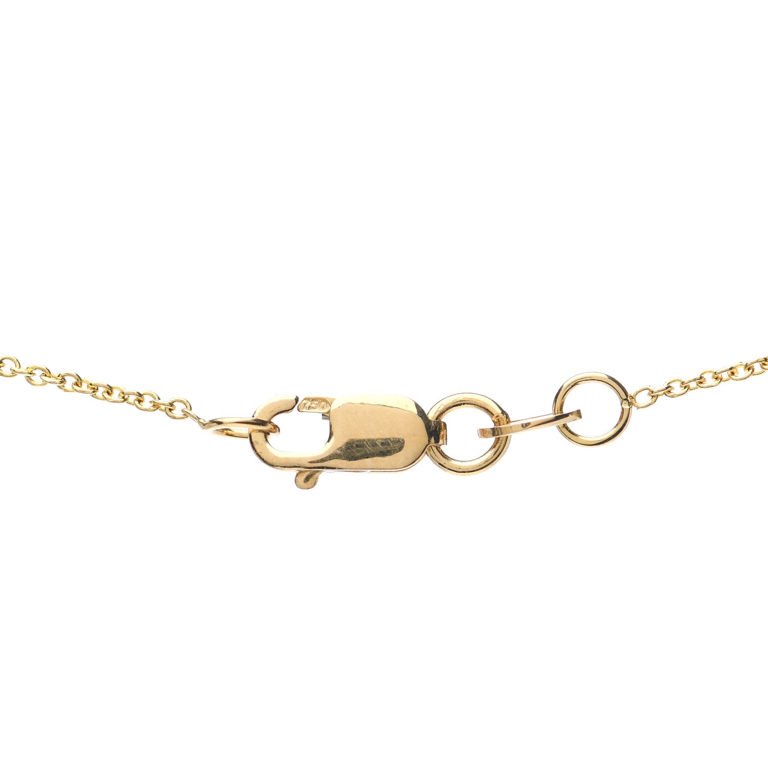 Roberto Coin 18K Yellow Gold Diamond .19ct Diamonds By The Inch Necklace 4 of 5