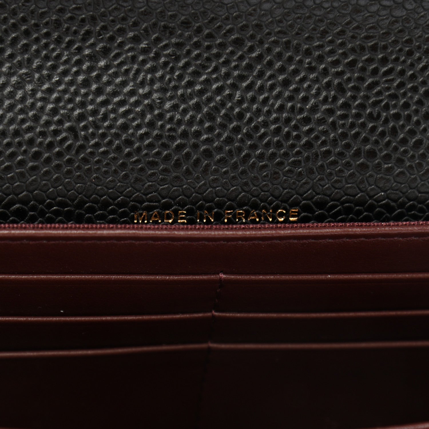 Chanel Caviar Quilted Large Gusset Flap Wallet Black 7 of 9