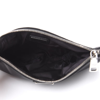 Prada Tessuto Nylon Saffiano Wristlet Black 5 of 7